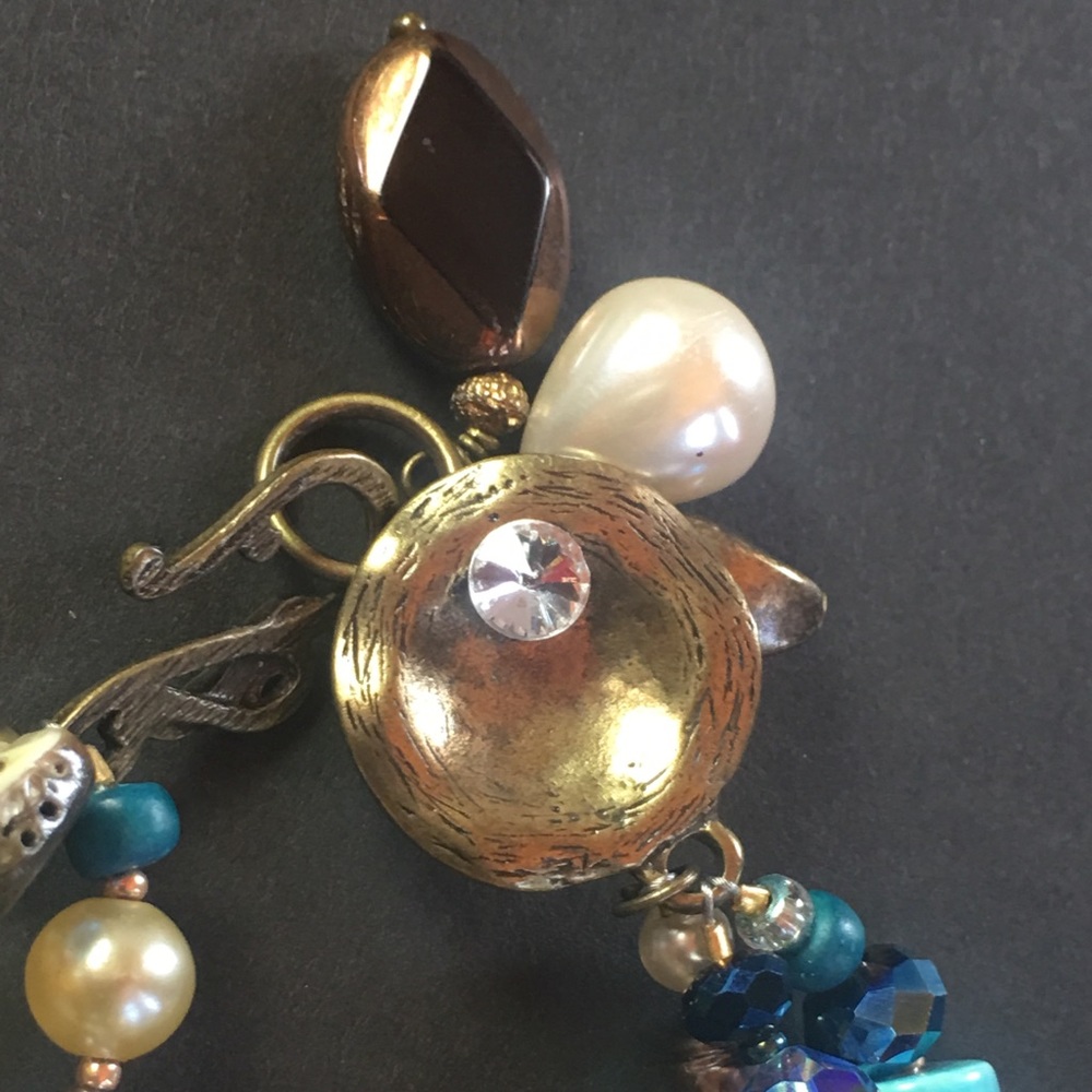 Artisan Vintage 3 Strand Bracelet. Bigger wrists up 8” you will ♥️it. Gorgeous - Picture 3 of 5
